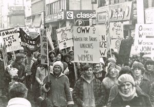 Organized Working Women joins the 1978 International Women's Day March in Toronto.