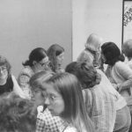 This photo was taken following a panel presentation at the 1976 National Association of Women and the Law (NAWL) conference in Ottawa The conference was organized to mark the start of the United Nations Decade for Women.