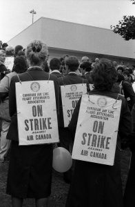 The Canadian Air Line Flight Attendants Association went on strike against Air Canada in 1986. The union was certified in 1948.