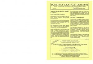 thumbnail of Domestics’ Cross-Cultural News – April 1996