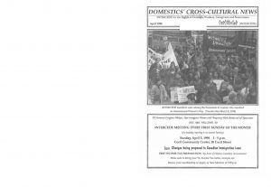 thumbnail of Domestics’ Cross-Cultural News – April 1998