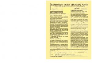 thumbnail of Domestics’ Cross-Cultural News – August 1993