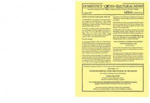 thumbnail of Domestics’ Cross-Cultural News – August 1997