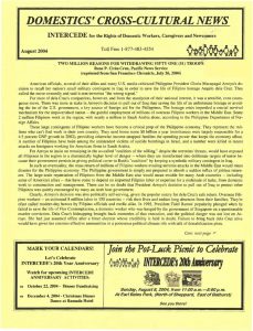 thumbnail of Domestics’ Cross-Cultural News – August 2004