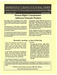 thumbnail of Domestics’ Cross-Cultural News – December 1988