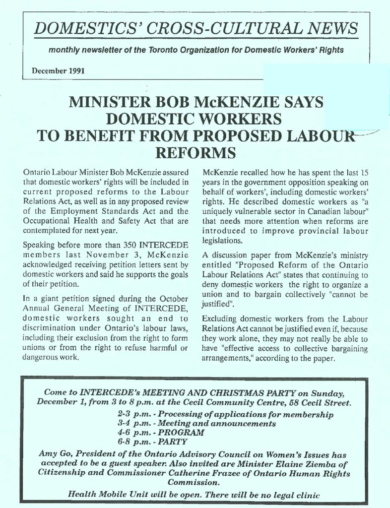 thumbnail of Domestics’ Cross-Cultural News – December 1991