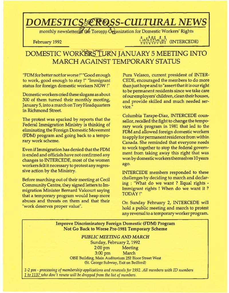 thumbnail of Domestics’ Cross-Cultural News – February 1992