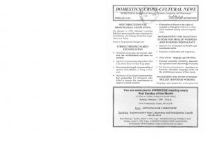 thumbnail of Domestics’ Cross-Cultural News – February 1999