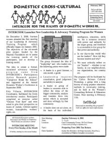 thumbnail of Domestics’ Cross-Cultural News – February 2001