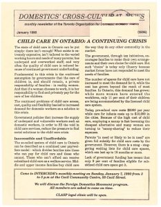 thumbnail of Domestics’ Cross-Cultural News – January 1990