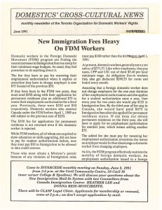 thumbnail of Domestics’ Cross-Cultural News – June 1991