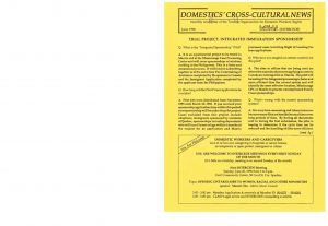 thumbnail of Domestics’ Cross-Cultural News – June 1996