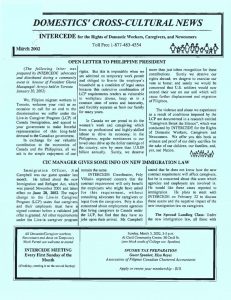 thumbnail of Domestics’ Cross-Cultural News – March 2002