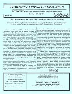 thumbnail of Domestics’ Cross-Cultural News – March 2003