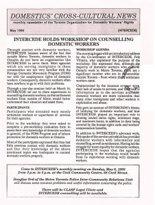 thumbnail of Domestics’ Cross-Cultural News – May 1990