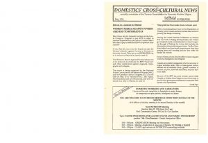 thumbnail of Domestics’ Cross-Cultural News – May 1996