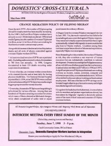 thumbnail of Domestics’ Cross-Cultural News – May/June 1998