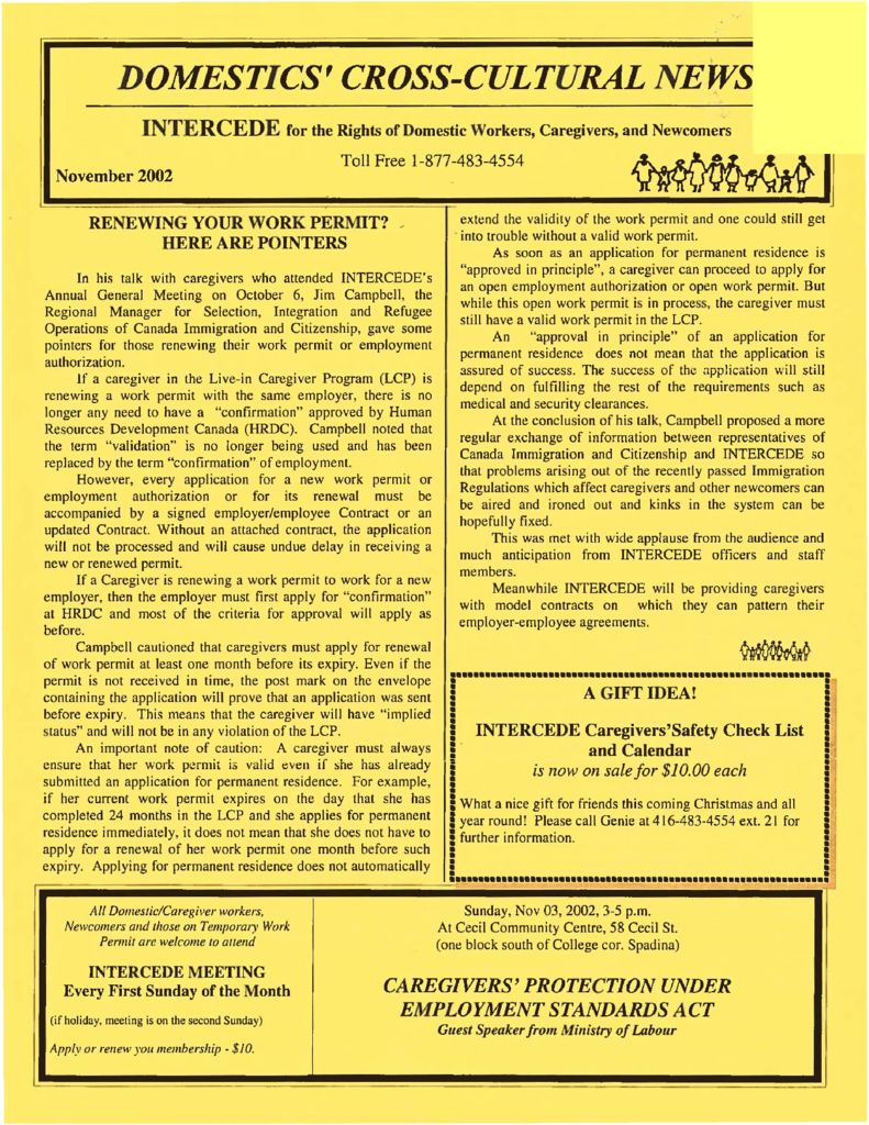 thumbnail of Domestics’ Cross-Cultural News – November 2002
