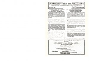 thumbnail of Domestics’ Cross-Cultural News – October 1998