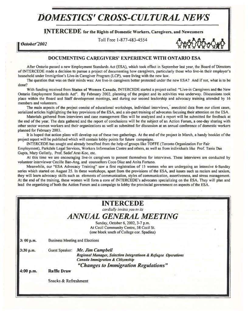 thumbnail of Domestics’ Cross-Cultural News – October 2002