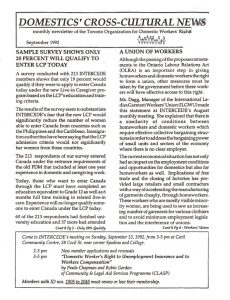 thumbnail of Domestics’ Cross-Cultural News – September 1992