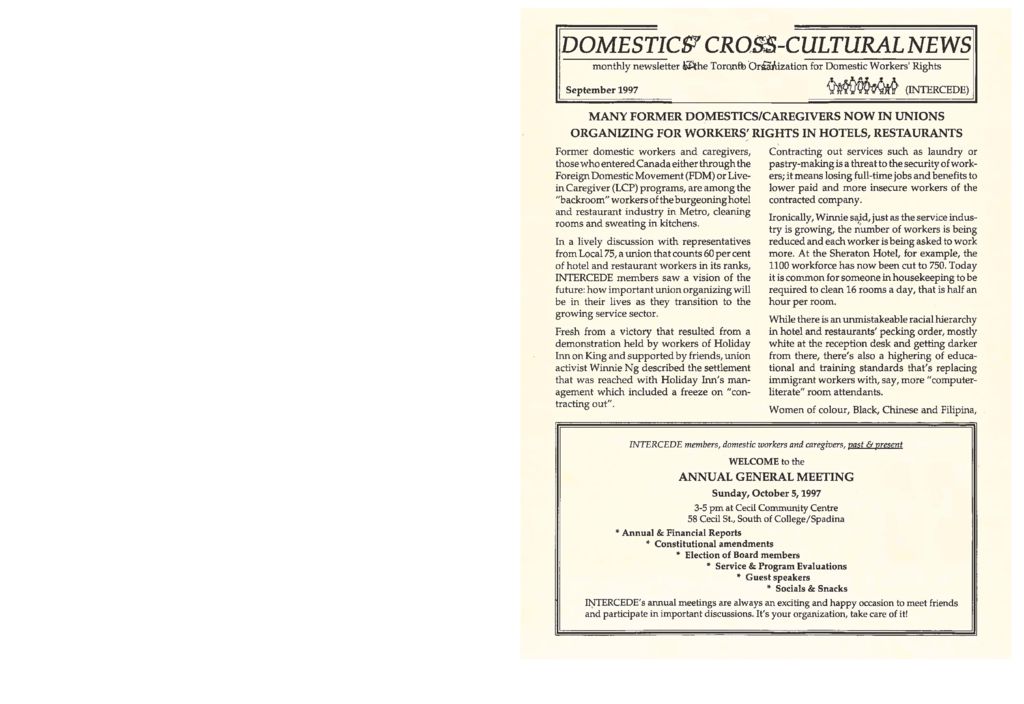 thumbnail of Domestics’ Cross-Cultural News – September 1997