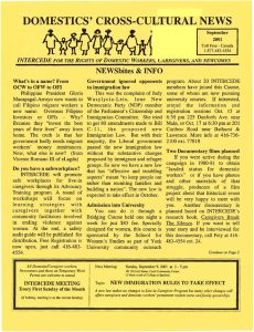 thumbnail of Domestics’ Cross-Cultural News – September 2001