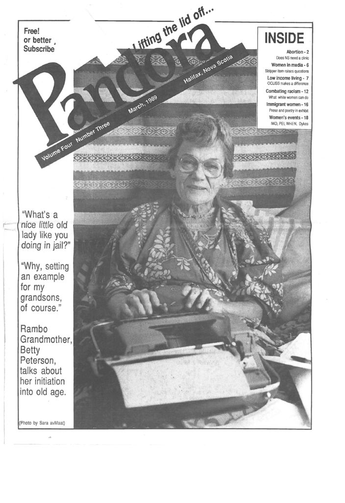 thumbnail of Pandora – Vol. 4, Issue 3 – March 1989