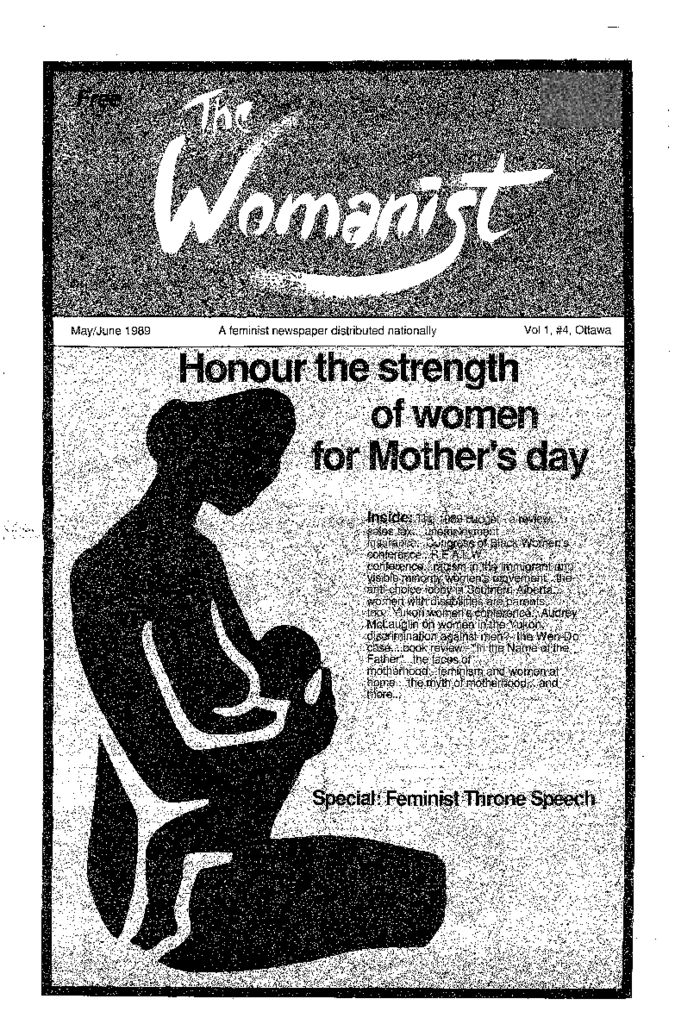thumbnail of The Womanist – Vol. 1, Issue 4 – May/June 1989