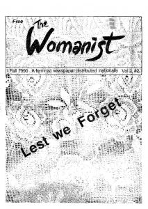 thumbnail of The Womanist – Vol. 2 Issue 2 – Fall 1990