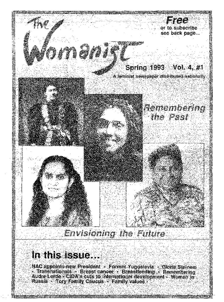thumbnail of The Womanist – Vol. 4, Issue 1 – Spring 1993