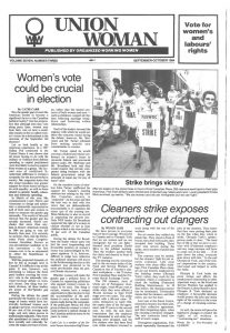 thumbnail of Union Woman – Vol. 7, No. 3 – September-October 1984