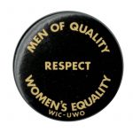 Men of quality respect Women's Equality: Button