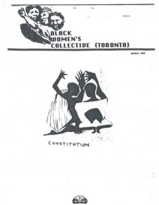 thumbnail of Constitution of the Black Women’s Collective – March 1988