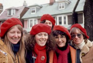 The Red Berets at Toronto International Women's Day, March 7, 1981.