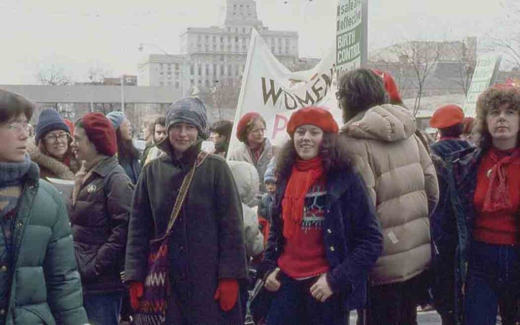 The Red Berets at Toronto International Women's Day, March 7, 1981.