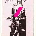 Poster for Stepping out of Line: A Workshop Manual and Resource Guide on Lesbianism/Feminism by Nym Hughes, Yvonne Johnson and Yvette Perreault and published by Press Gang Publishers (Vancouver) in 1984.