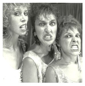 Undated photo of The Clichettes, Left to right: Janice Hladski, Louise Garfield, Johanna Householder. Photographer: David Hlynsky