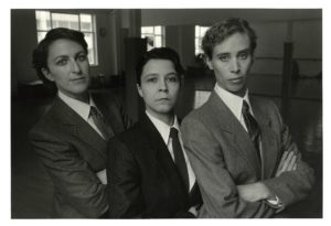 Photo of The Clichettes taken by Pamela Harris. Left to right: Louise Garfield, Johanna Householder, Janice Hladski. Used with permission of photographer.