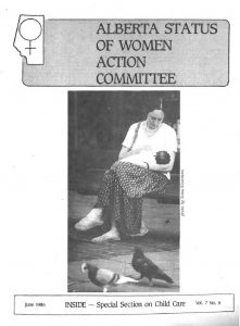 thumbnail of Alberta Status of Women Action Committee Newsletter – Vol. 7, No. 5 – June 1986