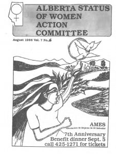 thumbnail of Alberta Status of Women Action Committee Newsletter – Vol. 7, No. 6 – August 1986