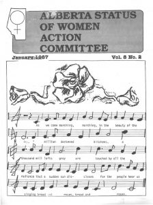 thumbnail of Alberta Status of Women Action Committee Newsletter – Vol. 8, No. 2 – January 1987