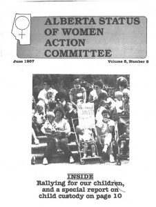 thumbnail of Alberta Status of Women Action Committee Newsletter – Vol. 8, No. 5 – June 1987