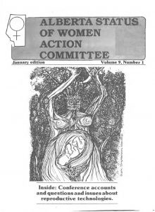 thumbnail of Alberta Status of Women Action Committee Newsletter – Vol. 9, No. 1 – January 1988