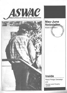 thumbnail of Alberta Status of Women Action Committee Newsletter – Vol. 9, No. 4 – May-June 1988