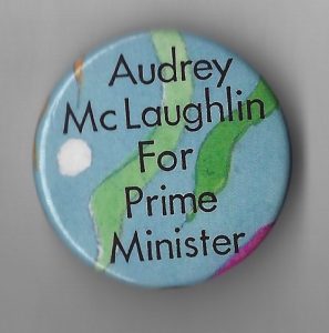 In December 1989, Audrey McLaughlin was elected leader of the New Democratic Party and became the first woman to lead a national party in Canada. She led the NDP until 1995.