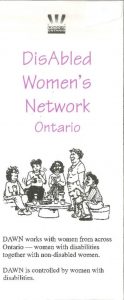 thumbnail of DAWN Ontario Information Pamphlet