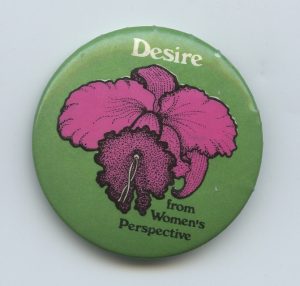 This image of 'desire' is from the 1983 Women's Perspective exhibit at the Partisan Gallery in Toronto.