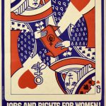 The theme for the 1979 International Women's Day March and Rally in Toronto was Jobs and Rights for Women. The poster also shows the demands for jobs, full social services, control of our bodies, and lesbian rights.