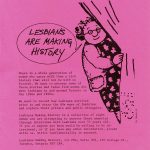 The Lesbians Making History Collective used this flyer to reach older lesbians willing to be interviewed so their experiences and struggles would be recorded.